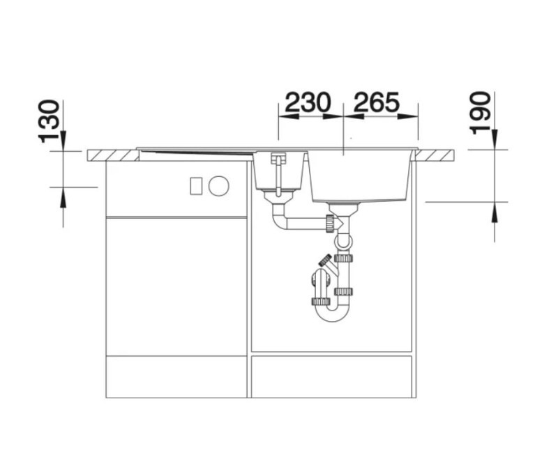 Blanco Metra 6 S Silgranit zlewozmywak granitowy 1,5 komory bez korkam kolor tartufo 517355