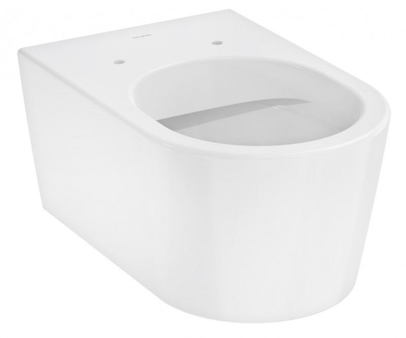 Hansgrohe EluPura S muszla wisząca WC 540 bezkołnierzowa AquaFall Flush + deska wolnoopadająca 60193450 + 60112450