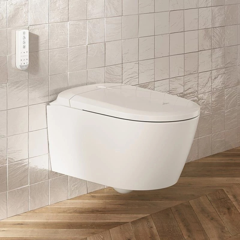 Villeroy&Boch Supreo TwistFlush muszla wisząca z funkcją bidetu biały Weiss Alpin CeramicPlus V16EN2R1