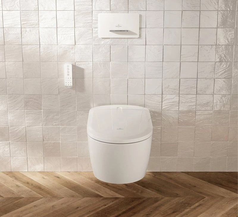 Villeroy&Boch Supreo TwistFlush muszla wisząca z funkcją bidetu biały Weiss Alpin CeramicPlus V16EN2R1