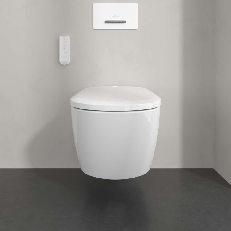 Villeroy&Boch Supreo TwistFlush muszla wisząca z funkcją bidetu biały Weiss Alpin CeramicPlus V16EN2R1