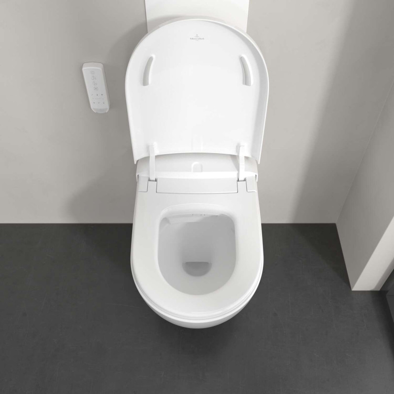 Villeroy&Boch Supreo TwistFlush muszla wisząca z funkcją bidetu biały Weiss Alpin CeramicPlus V16EN2R1