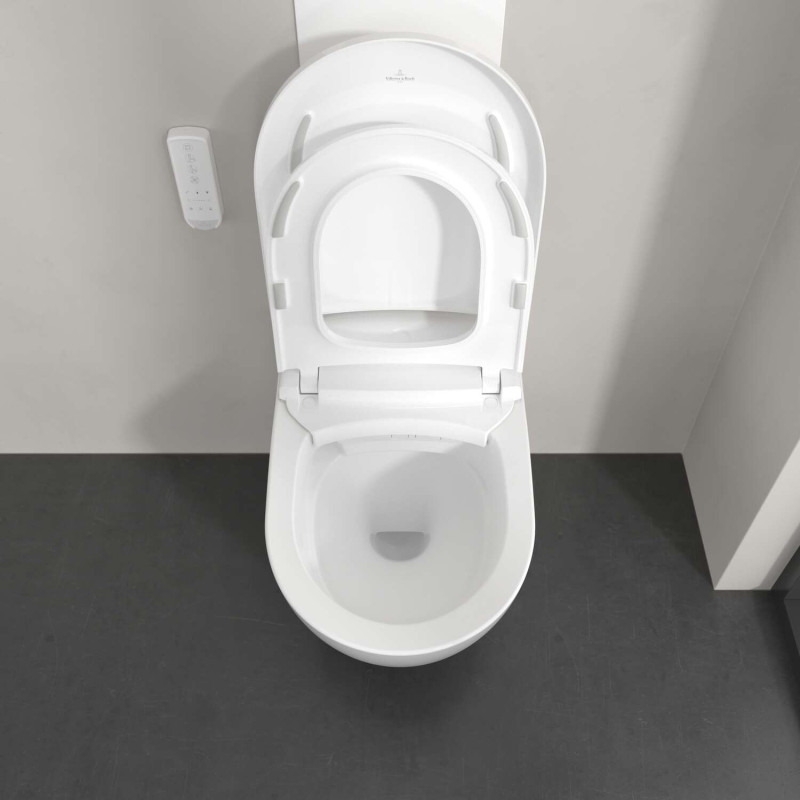 Villeroy&Boch Supreo TwistFlush muszla wisząca z funkcją bidetu biały Weiss Alpin CeramicPlus V16EN2R1