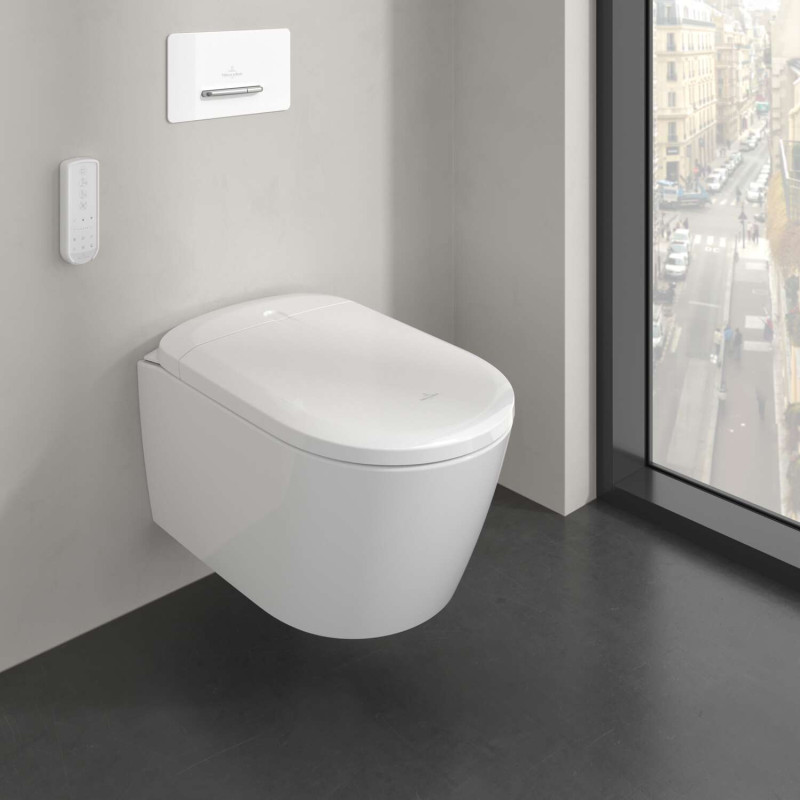 Villeroy&Boch Select Supreo TwistFlush muszla wisząca z funkcją bidetu biały Weiss Alpin CeramicPlus V16EN3R1