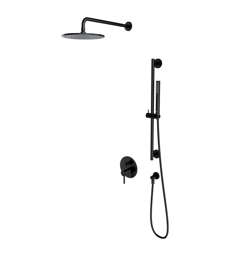 Omnires Y kompletny system podtynkowy czarny półmat SYSY47BL