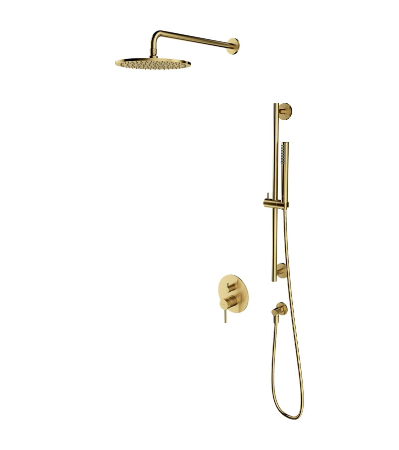 Omnires Y kompletny system podtynkowy mosiądz szczotkowany SYSY47BSB