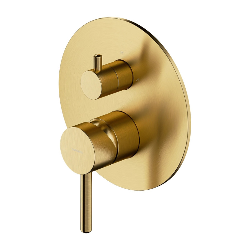 Omnires Y element natynkowy baterii prysznicowo-wannowej podtynkowej złoty szczotkowany Y1247ROGLB