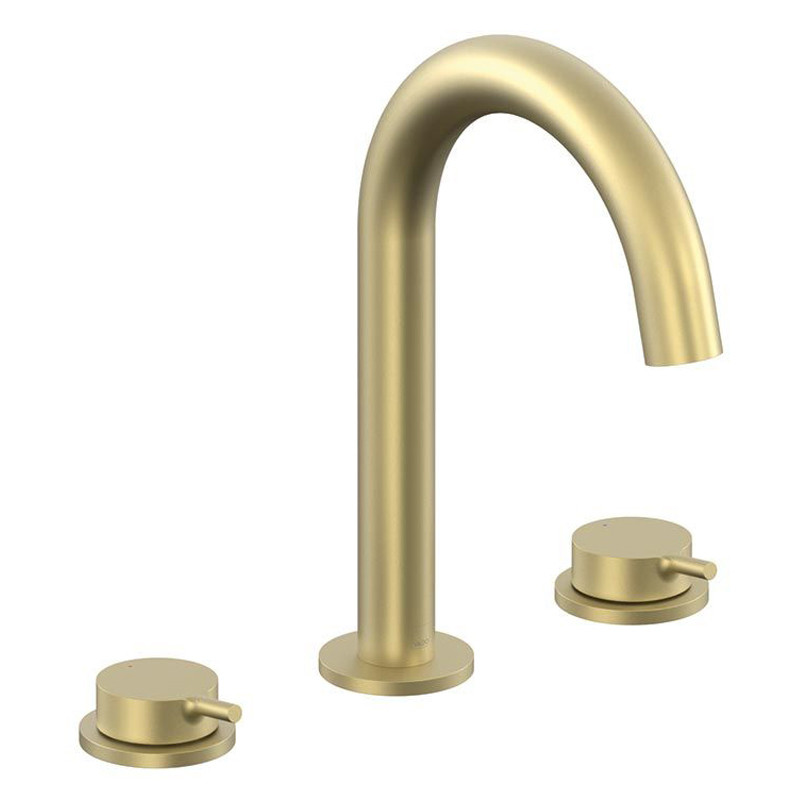 Vado Safari bateria umywalkowa 3-otworowa mosiądz satynowy SAF-101-SBR