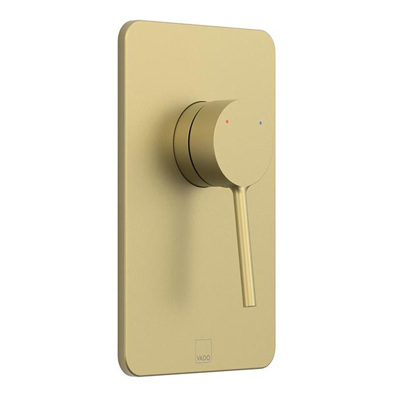 Vado Safari bateria prysznicowa podtynkowa mosiądz satynowy SAF-145A-SBR