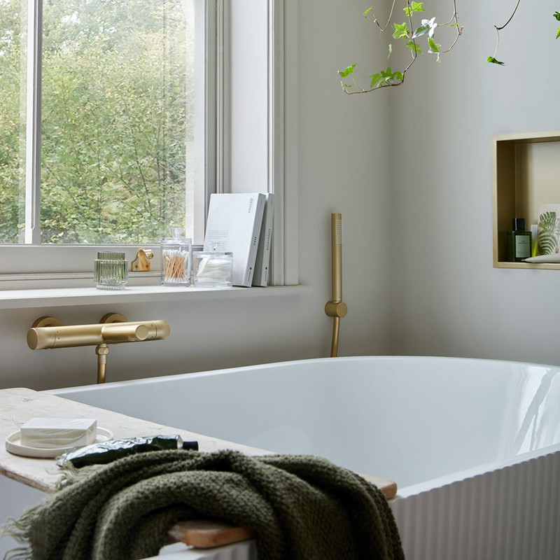 Vado Safari zestaw prysznicowy 1-funkcyjny punktowy mosiądz satynowy SAF-SFMK-SBR