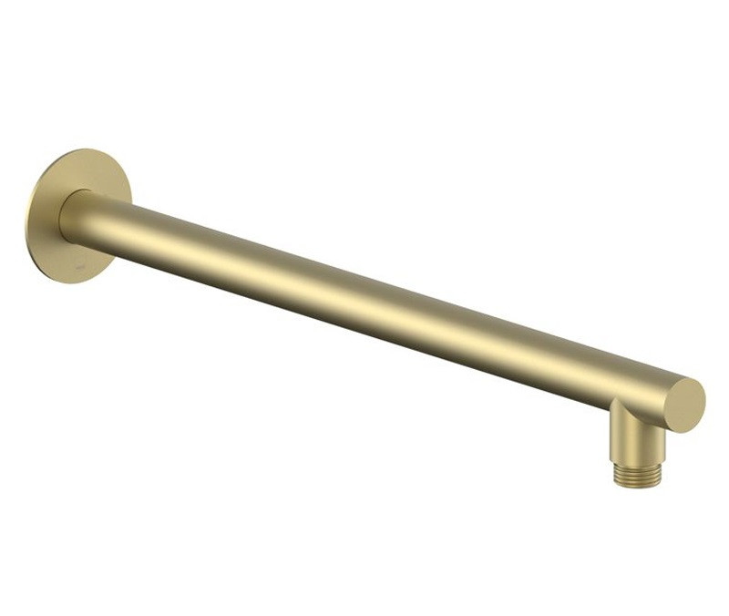 Vado Safari ramię prysznicowe ścienne 40 cm mosiądz satynowy SAF-EFSA-SBR