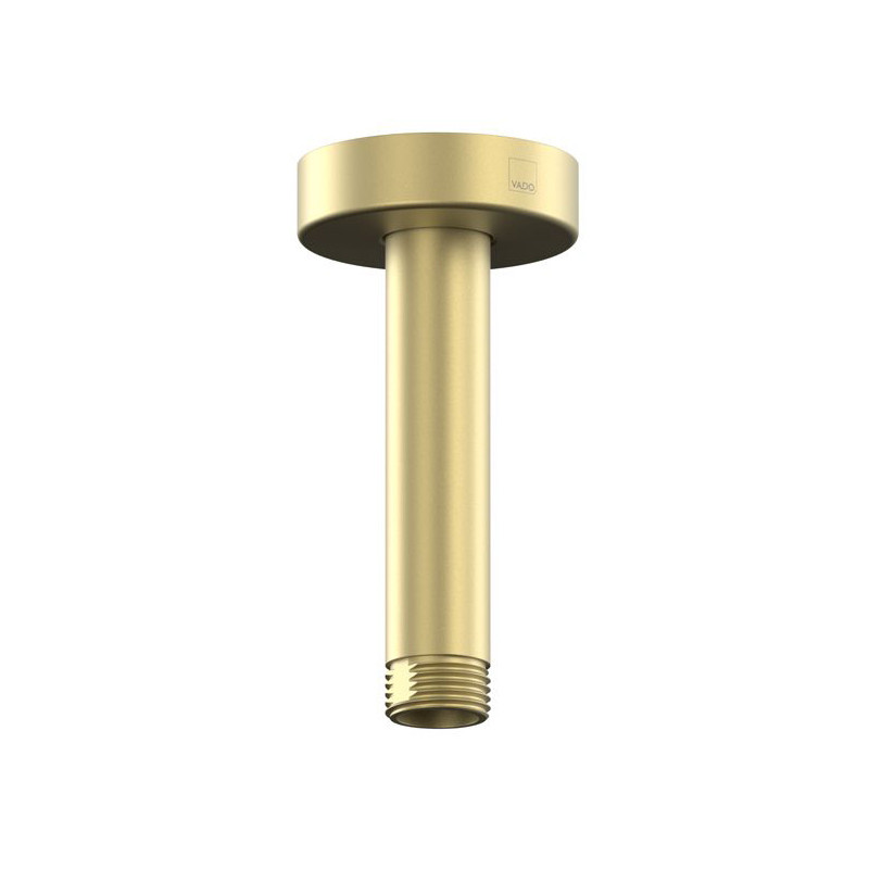Vado Safari ramię prysznicowe sufitowe 10 cm mosiądz satynowy ELE-CMA/4IN-SBR