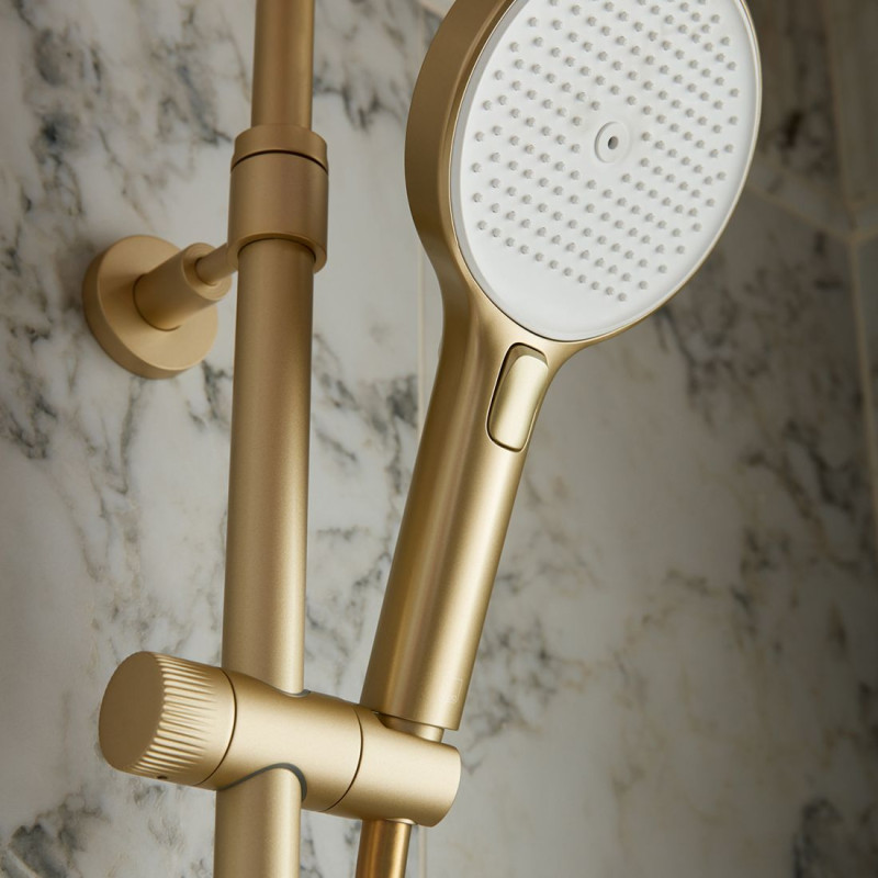 Vado Safari 4-funkcyjna słuchawka prysznicowa mosiądz satynowy SAF-HANDSET-MF-SBR