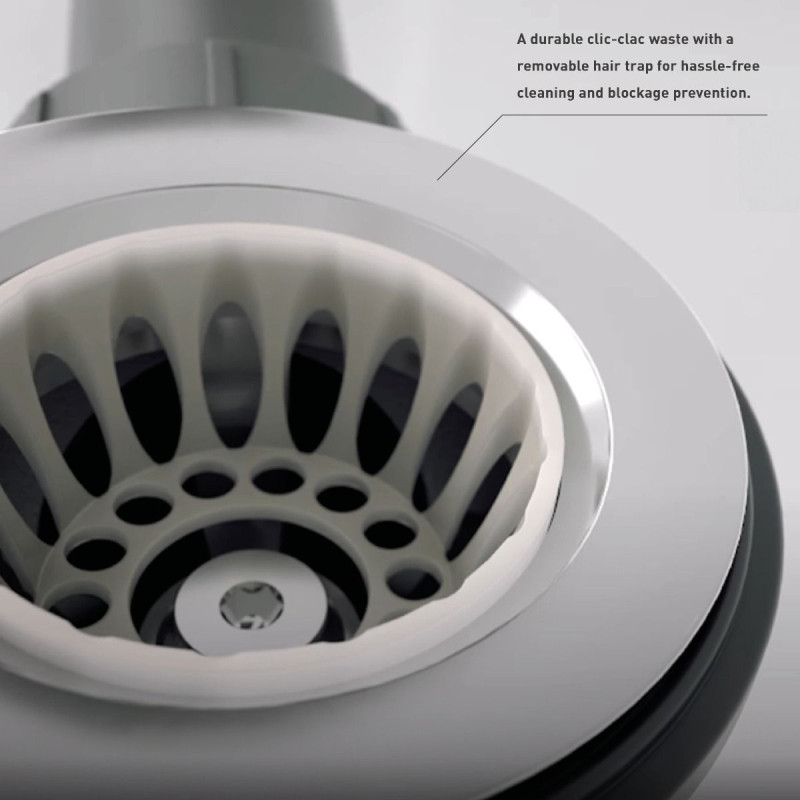 Vado Safari syfon wannowy klik-klak z napełnianiem przez przelew mosiądz satynowy WG-2389-RO-SBR