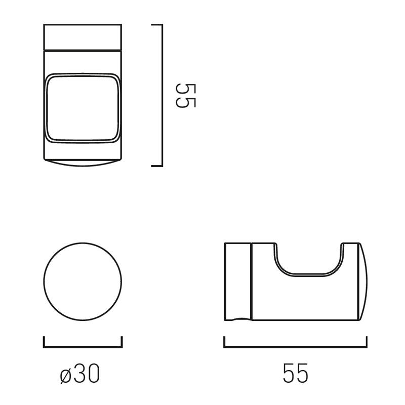 Vado Safari haczyk pojedynczy mosiądz satynowy ZOO-186-SBR