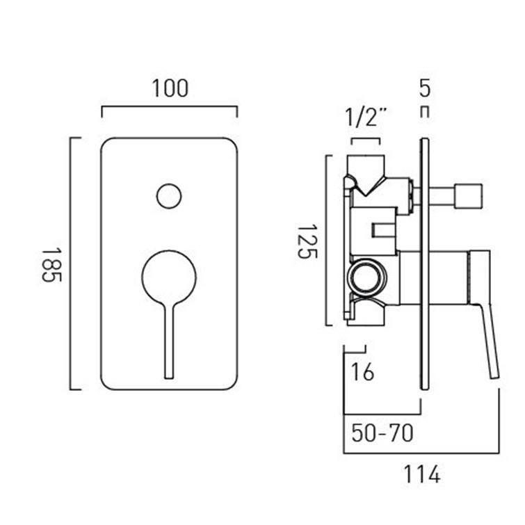 Vado Safari zestaw wannowy podtynkowy z napełnianiem przez przelew i zestawem punktowym mosiądz satynowy SAF-MBS-BF-SBR