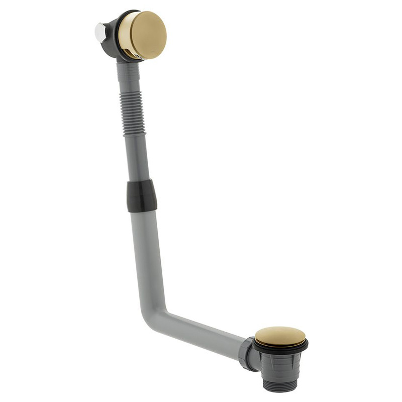 Vado Safari zestaw wannowy podtynkowy z napełnianiem przez przelew i zestawem punktowym mosiądz satynowy SAF-MBS-BF-SBR