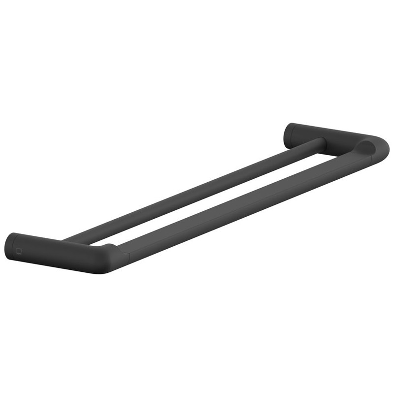 Vado Safari podwójny wieszak na ręcznik 60 cm czarny matowy ZOO-184B-60-MB