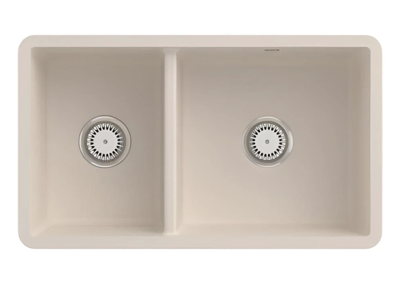 Villeroy&Boch Subway 80U zlewozmywak ceramiczny 2 komory podwieszane Ivory 338801FU