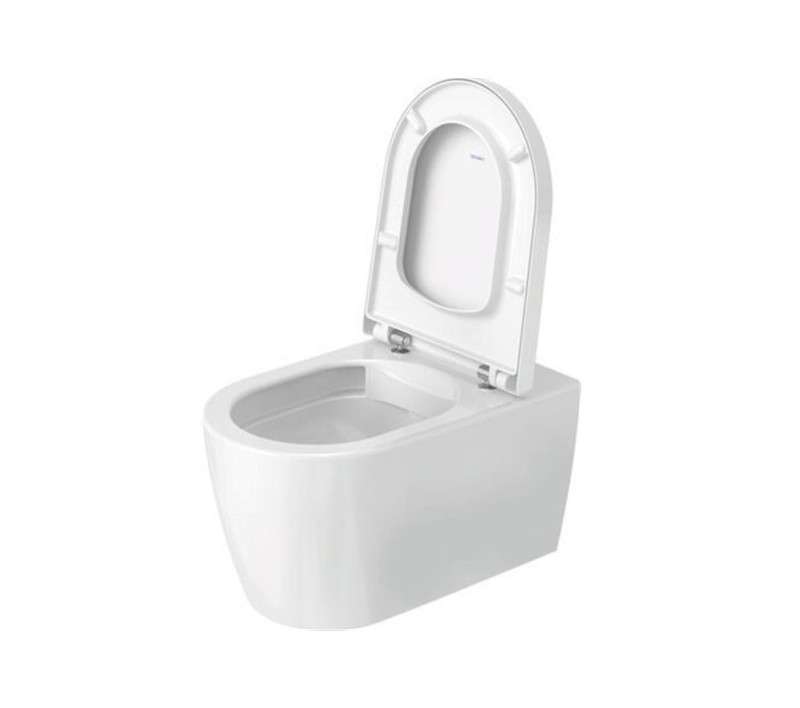 Duravit Me by Starck Rimless muszla wisząca DuraShield 57 cm + deska wolnoopadająca 452909AAA1
