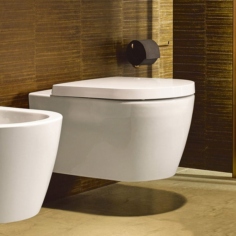 Duravit Me by Starck Rimless muszla wisząca DuraShield 57 cm + deska wolnoopadająca 452909AAA1