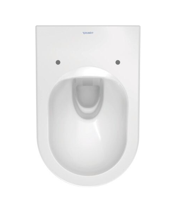 Duravit Me by Starck Rimless muszla wisząca DuraShield 57 cm + deska wolnoopadająca 452909AAA1
