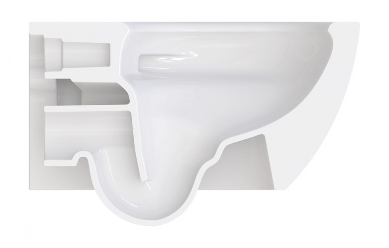 Catalano Sfera 55 Silentech 2.0 Up-Fix muszla wisząca 55x35 biały połysk Cataglaze 0511750001
