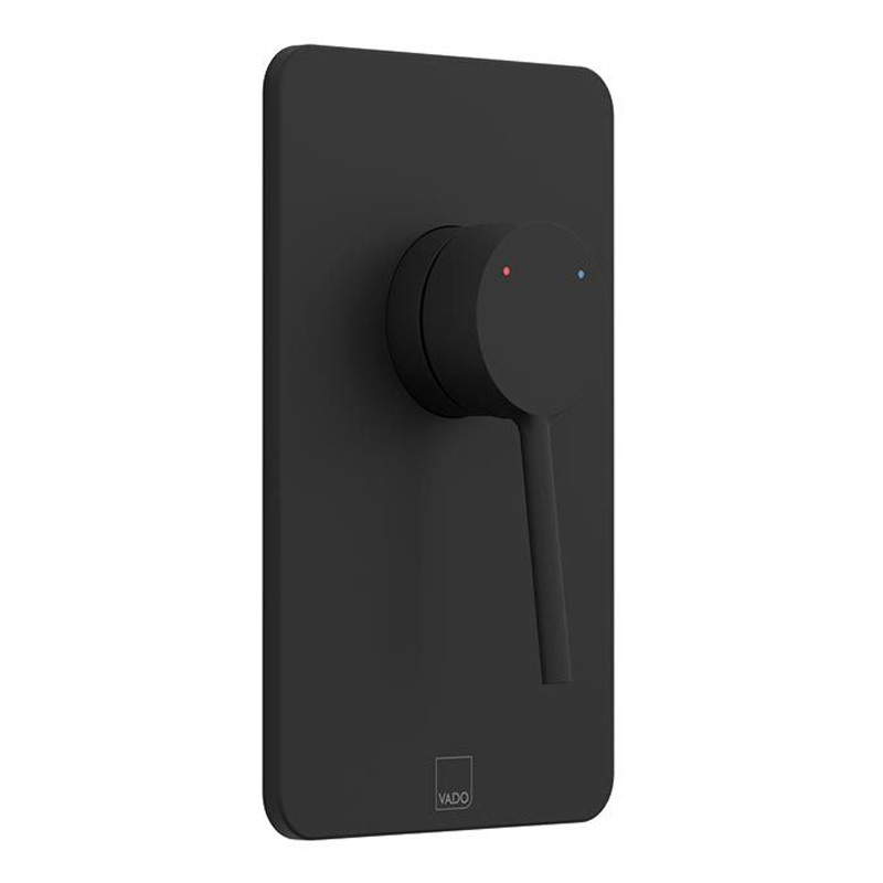 Vado Safari bateria prysznicowa podtynkowa czarny matowy SAF-145A-MB