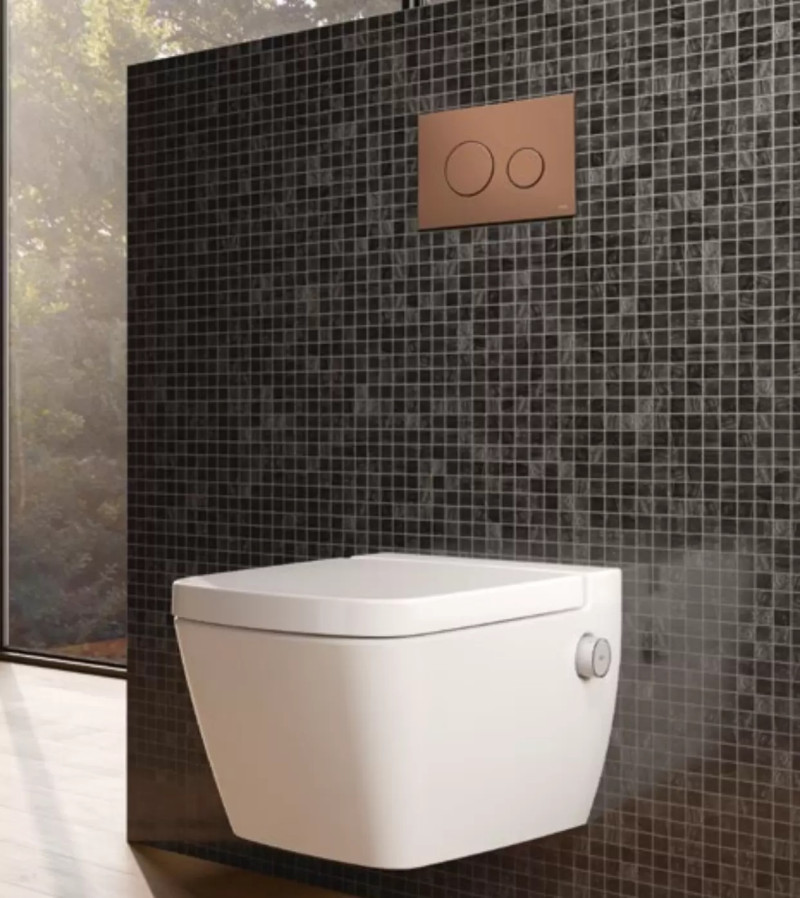 Tece Loop przycisk spłukujący do stelaża WC czerwony brąz metaliczny 9240937