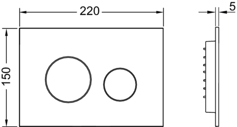 Tece Loop przycisk spłukujący do stelaża WC nikiel metaliczny 9240935