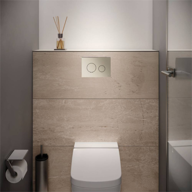 Tece Loop przycisk spłukujący do stelaża WC nikiel metaliczny 9240935