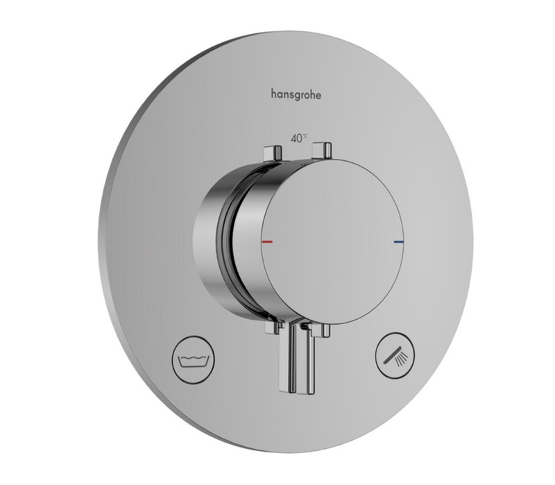 Hansgrohe Ecostat Comfort S bateria termostatyczna podtynkowa do 2 odbiorników chrom połysk 33718000