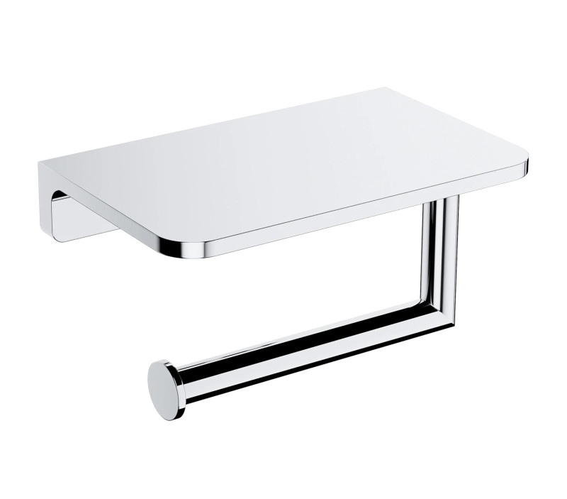 Omnires Modern Project uchwyt na papier toaletowy z półką chrom połysk MP60511CR