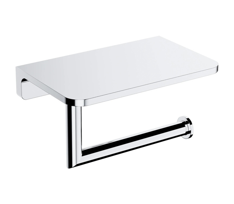 Omnires Modern Project uchwyt na papier toaletowy z półką chrom połysk MP60511CR