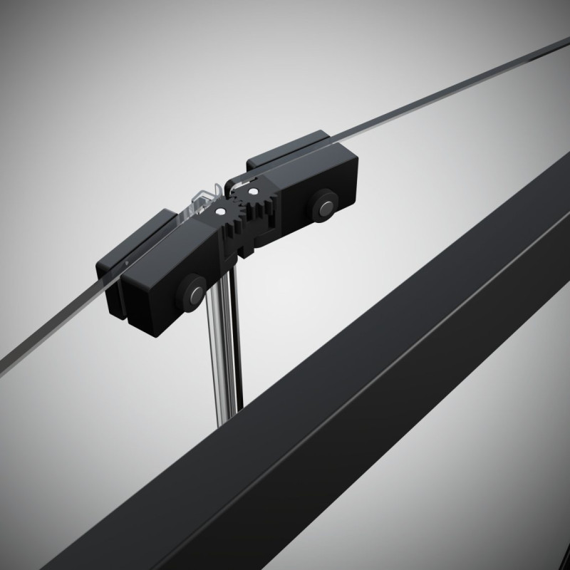 Radaway Alienta Black DWB drzwi składane 80 cm L/P czarny przeźroczyste Easy Clean 10180080-54-01