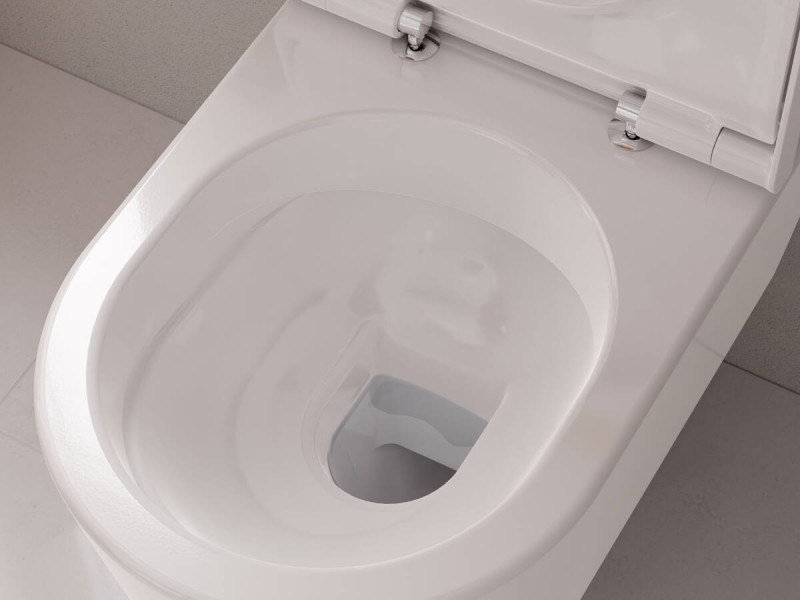 Hansgrohe EluPura S muszla wisząca WC 540 AquaHelix Flush HygieneEffect + deska wolnoopadająca 62055450
