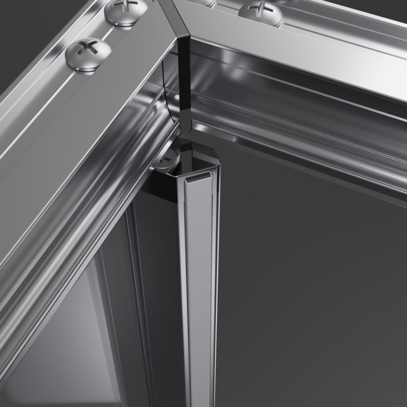 Radaway Alienta SD II kabina prostokątna 100x80 L/P drzwi 100 cm + ścianka 80 cm chrom przeźroczyste Easy Clean 10192180-01-01