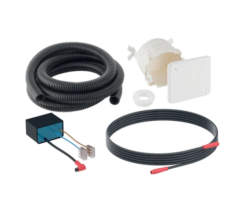 Geberit Zestaw montażowy z zasilaczem do systemów spłukiwania WC z elektronicznym uruchamianiem 12 V 115.861.00.6