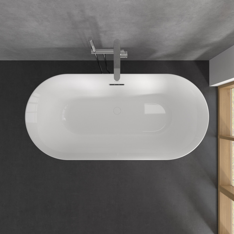 Villeroy&Boch Loop&Friends Oval wanna wolnostojąca 160 x 75 cm biały Weiss Alpin UBA160LOF9PD00V-01